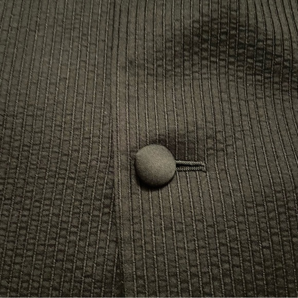 Versace two button single breasted black wool silk textured sports coat blazer - Picture 6 of 15